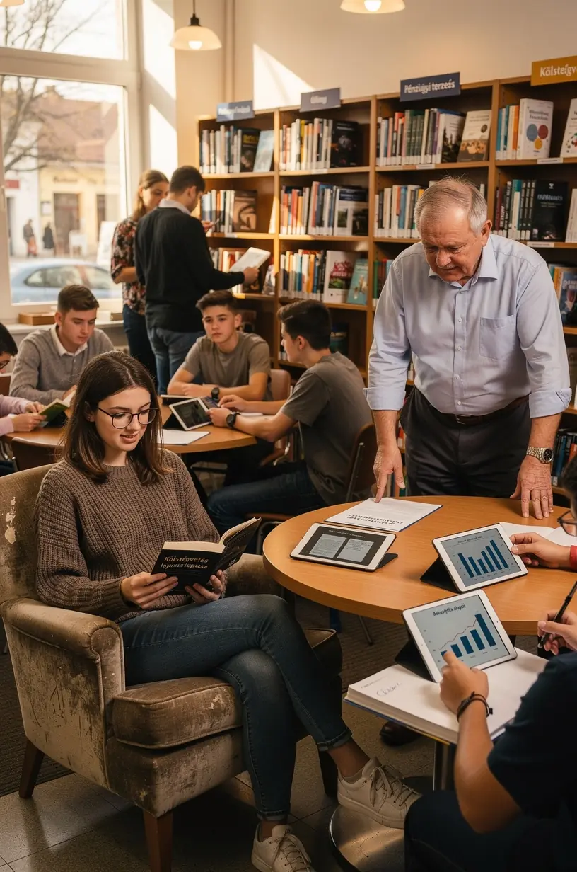 Tanácsadó magyarázza a befektetési lehetőségeket ügyfélnek világos, barátságos környezetben.