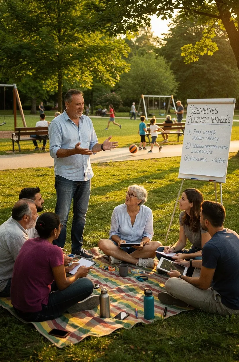 Személyes pénzügyi alapokat bemutató infografika egy blogbejegyzés weboldalán.