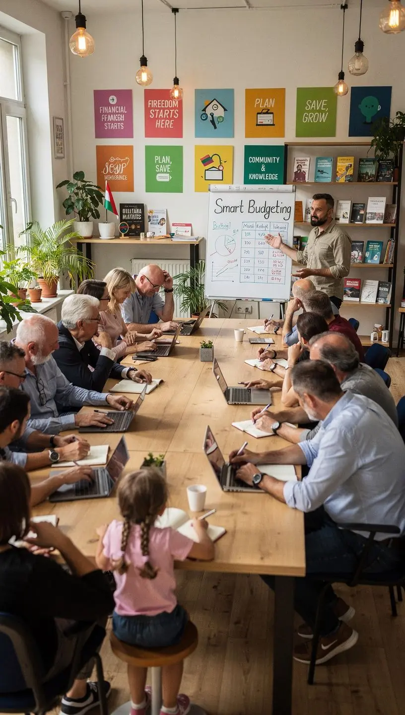 Olvasó kéz személyes pénzügyi alapokat bemutató blogcikket böngész mobiltelefonon.